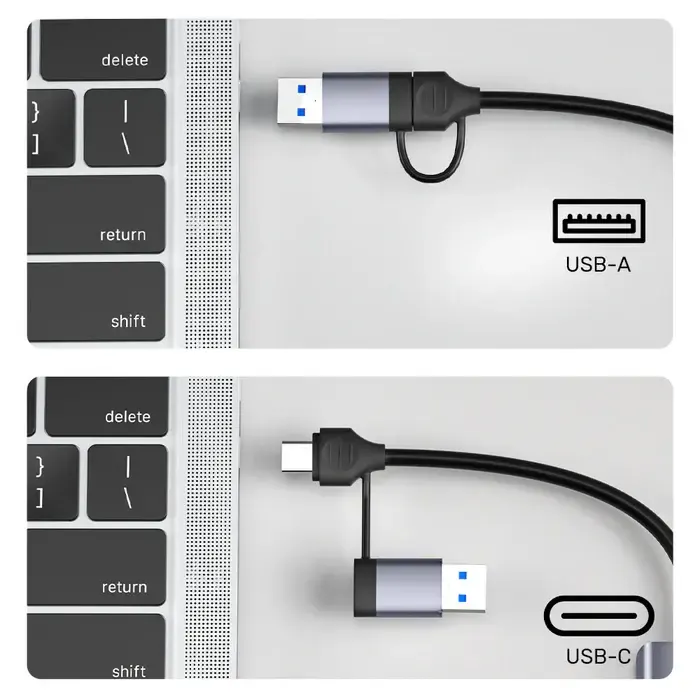 H1320A UNITEK 5-in-1 USB-C 5Gbps Hub with USB-A Adapter