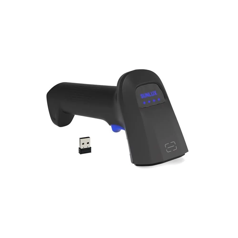 Sunlux RW10, Bluetooth, USB-HID, USB-VCP, Barcode Scanner, Black