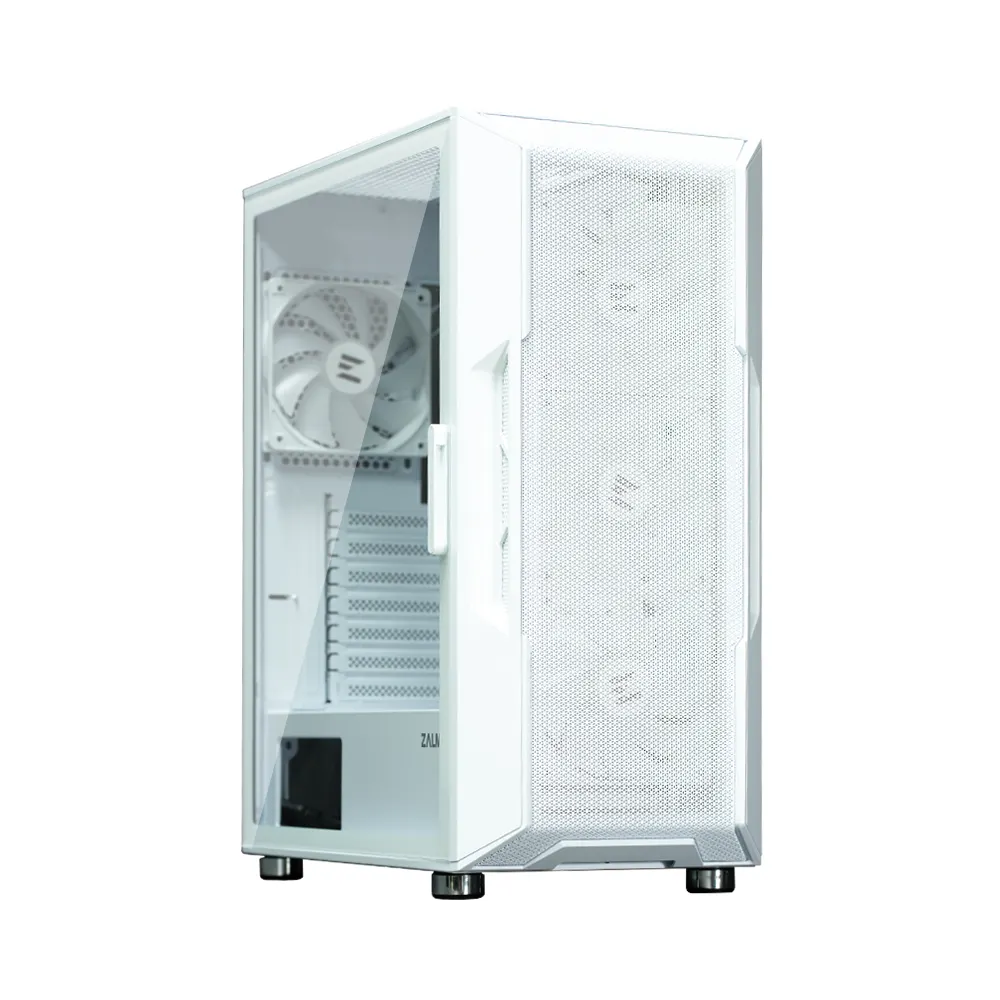 ქეისი Zalman PC case I3 Neo ARGB without PSU, 2xUSB3.0, 1xUSB2.0, 4x120mm ARGB, VGA 355mm, LCS ready, TG Side Panel, ATX, white