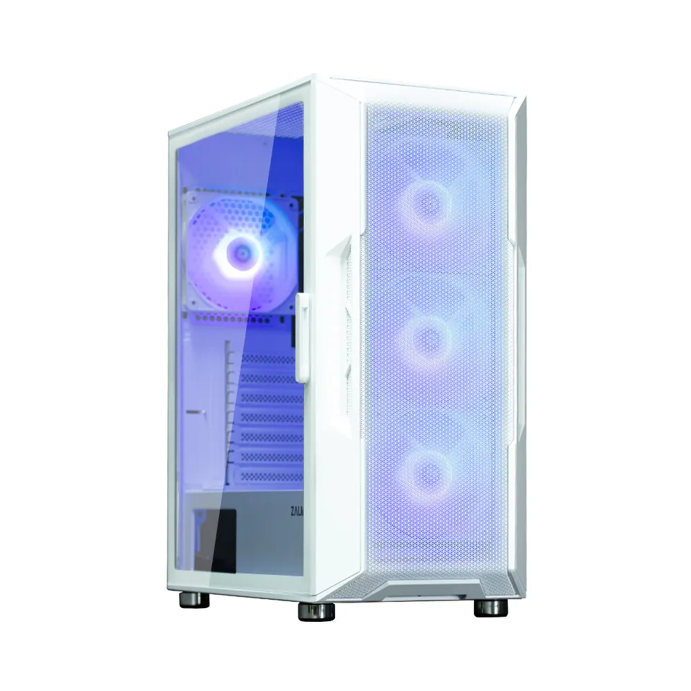 ქეისი Zalman PC case I3 Neo ARGB without PSU, 2xUSB3.0, 1xUSB2.0, 4x120mm ARGB, VGA 355mm, LCS ready, TG Side Panel, ATX, white