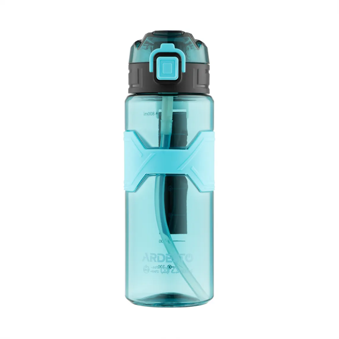 ბოთლი Ardesto Bottle Fitness 800ml, plastic, light blue