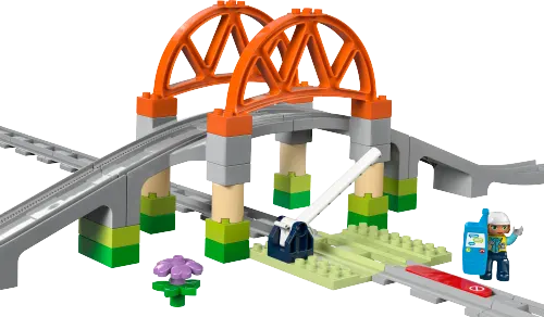 კონსტრუქტორი LEGO DUPLO Town Train Bridge and Tracks Expansion Set 10426