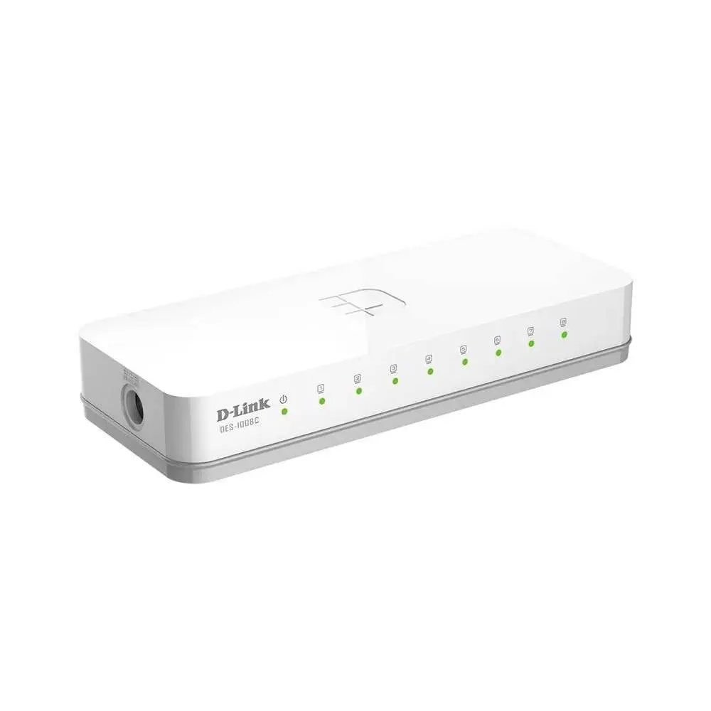 D-Link DES-1008C Unmanaged Switch 8x100Base-TX, plastic case