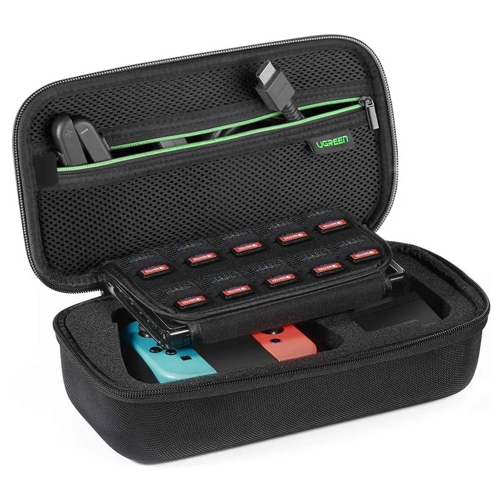 Organizer UGREEN LP145 (50275), Case Box For Nintendo Switch And Accessories, Black