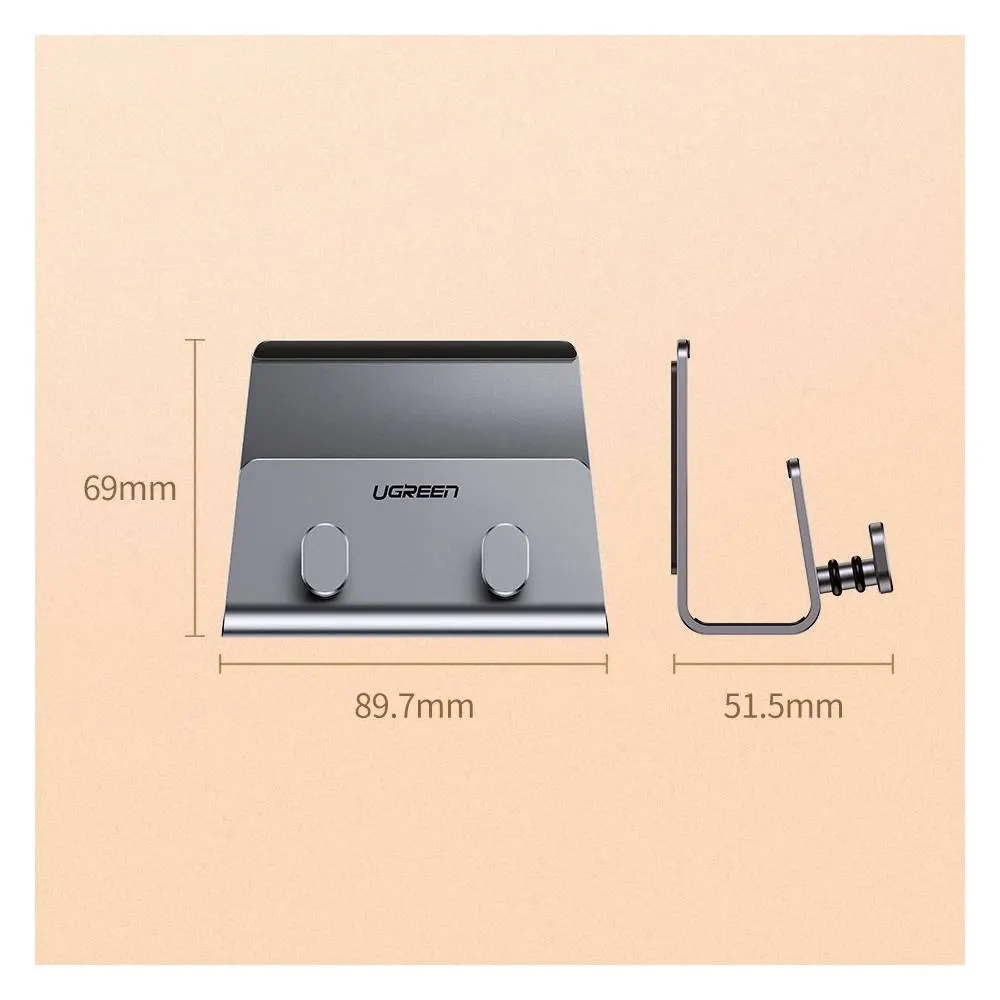 მობილურის დამჭერი UGREEN LP193 (70584), Wall Mount, Phone Holder, Grey