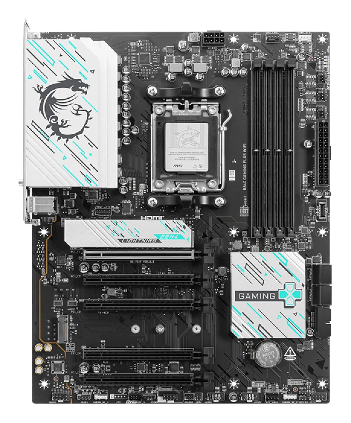 დედაპლატა MSI Motherboard B840 GAMING PLUS WIFI sAM5 B840 4xDDR5 M.2 HDMI WiFi BT ATX
