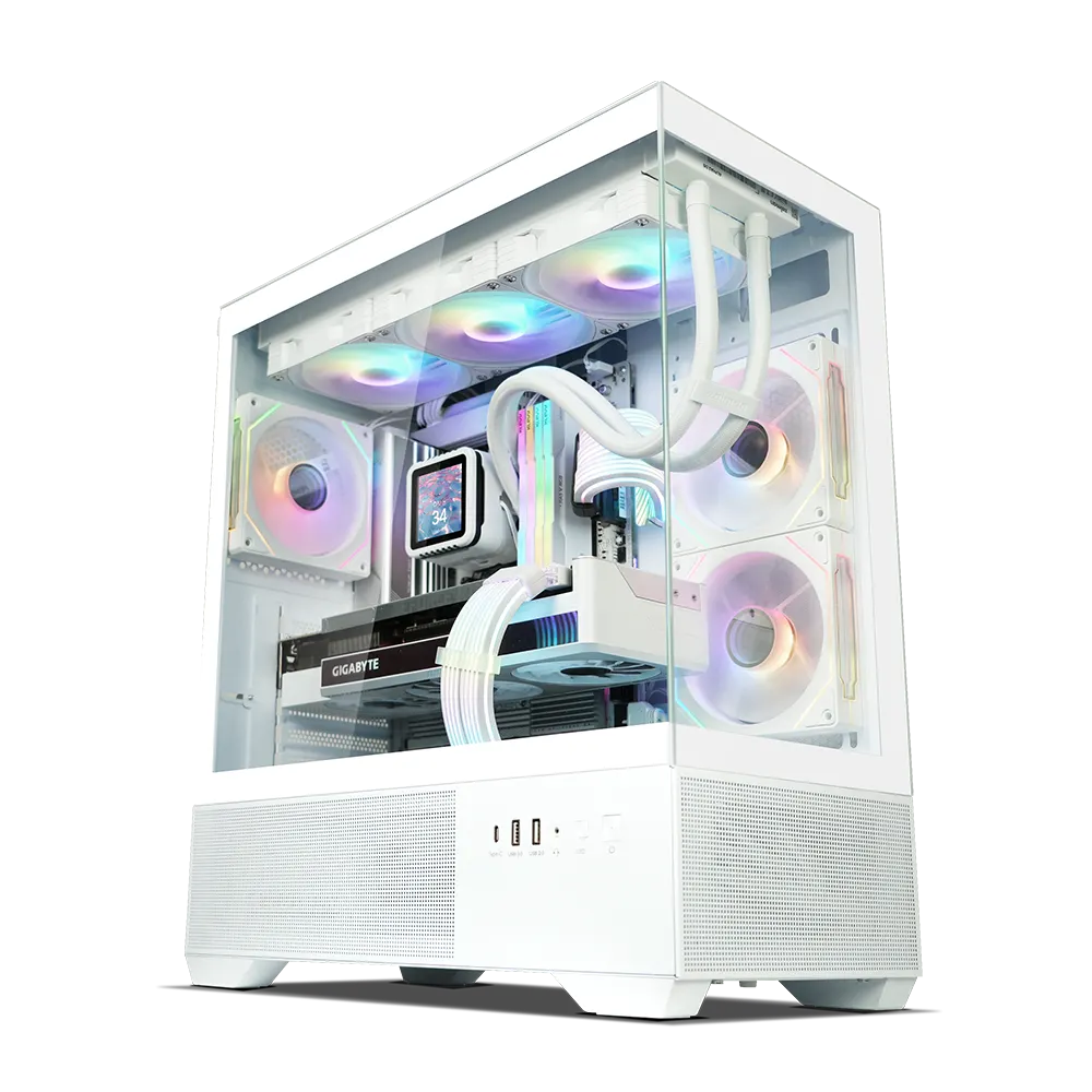Zalman PC case Chronix V2 without PSU, 1xUSB3.0, 1xUSB2.0, 1x Type C, 2x120mm ARGB Reverse, 4x120mm ARGB, VGA 410mm, LCS ready, TG Side/Front Panel