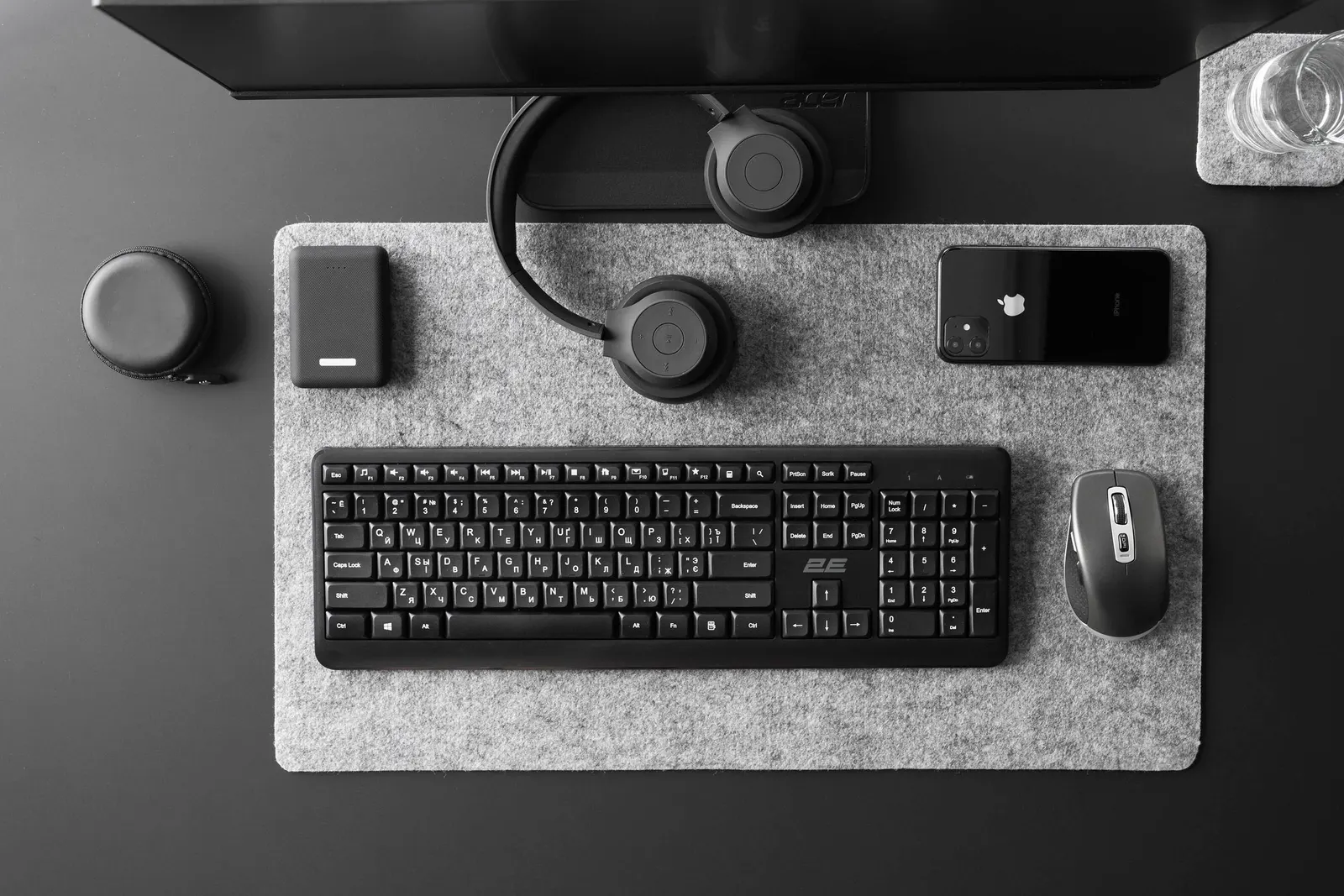 კლავიატურა 2E Keyboard KS220 WL Black