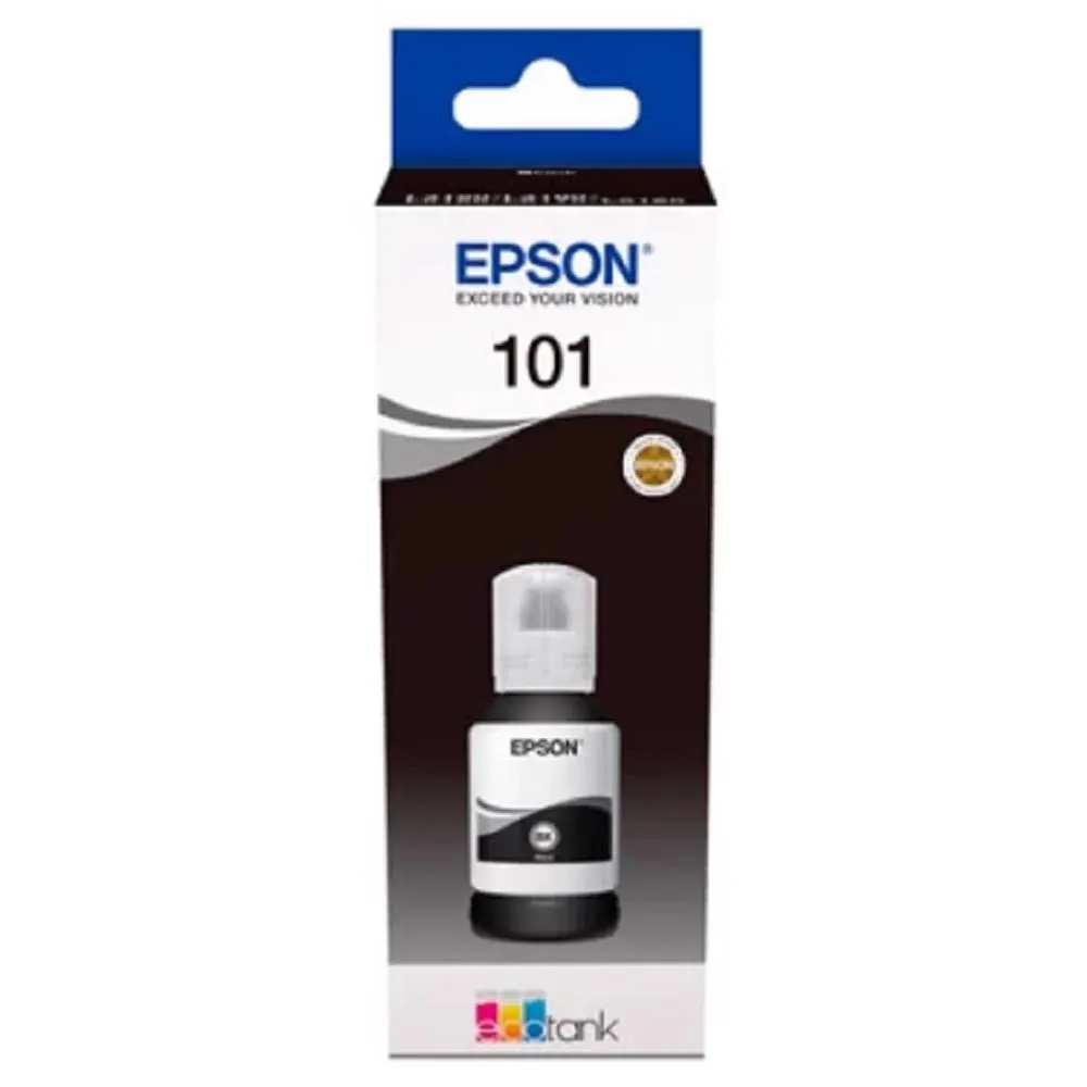 Epson კარტრიჯის მელანი 101 L4160/L6190 Black ink bottle 127 ml C13T03V14A