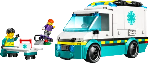 კონსტრუქტორი LEGO City Emergency Ambulance 60451