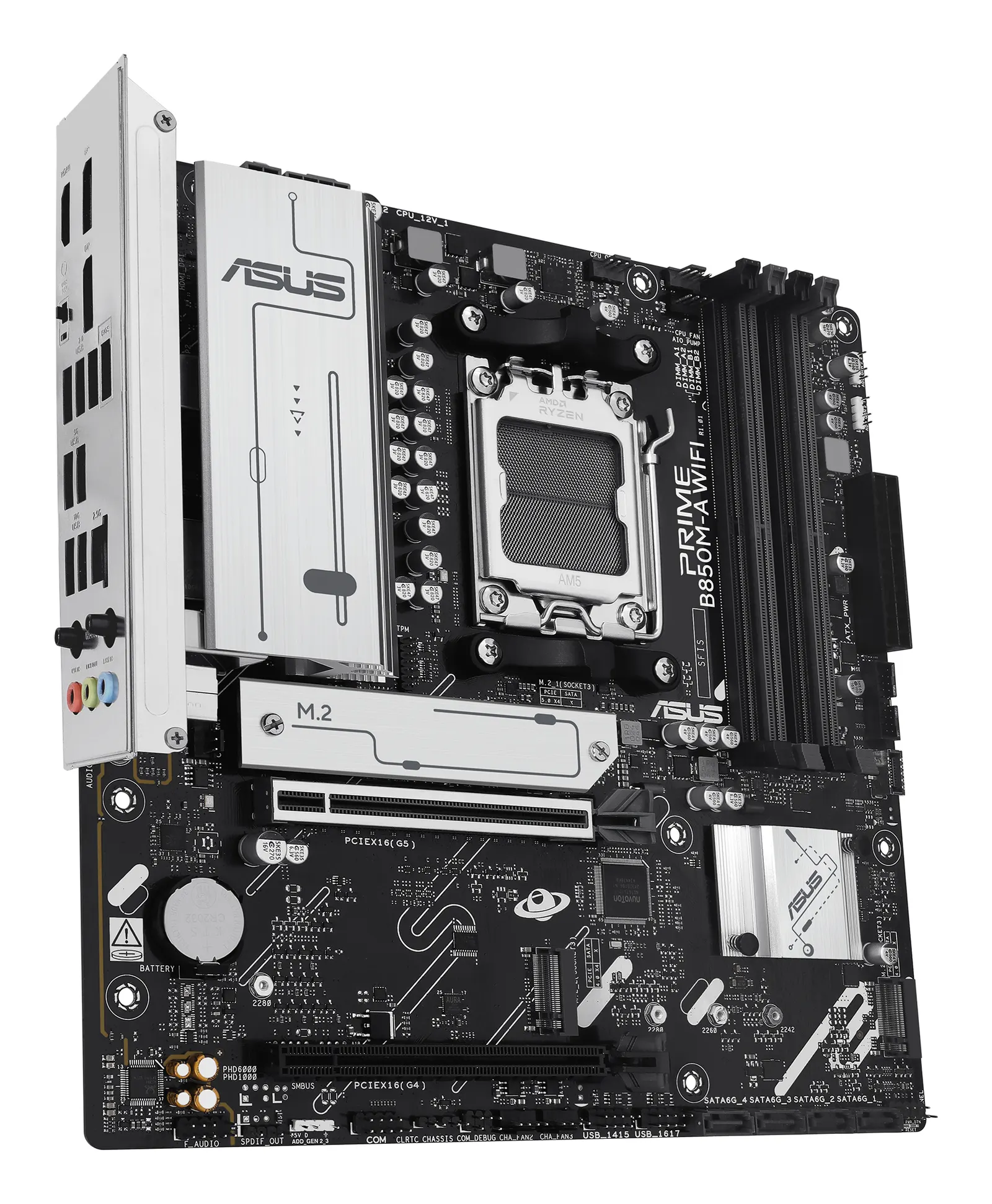 დედაპლატა ASUS Motherboard PRIME B850M-A WIFI sAM5 B850 4xDDR5 M.2 HDMI DP WiFi BT mATX