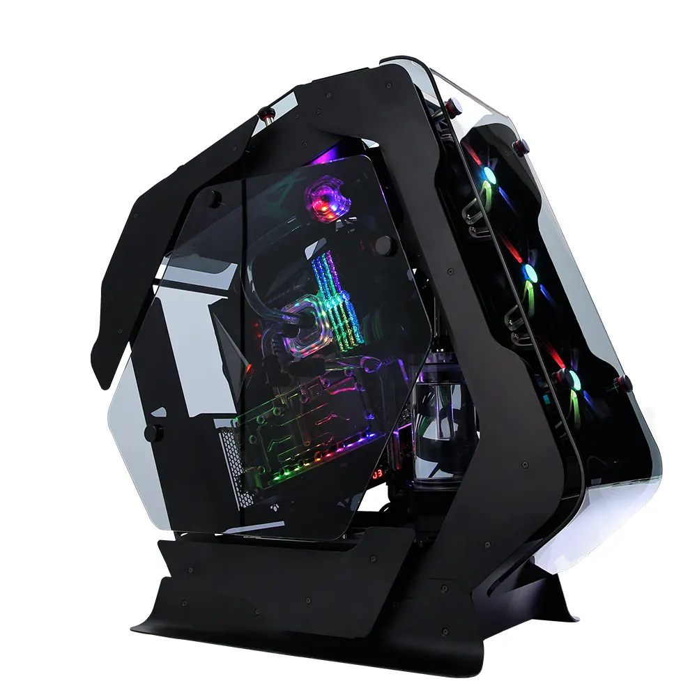 ქეისი Zalman PC case Z-MACHINE 500 without PSU, 2xUSB3.0, 2xUSB2.0, 1xUSB 3.1 Type-C, 5x120mm ARGB, VGA 400mm, LCS ready, TG Side Panel, ATX, black