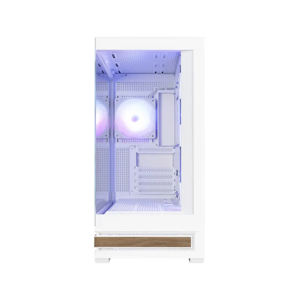 ქეისი Zalman PC case P40 NAMU without PSU, 2xUSB3.0, 1x Type C, 3x120mm ARGB Reverse, 1x120mm ARGB, VGA 420mm, LCS ready, TG Side/Front Panel, ATX, white