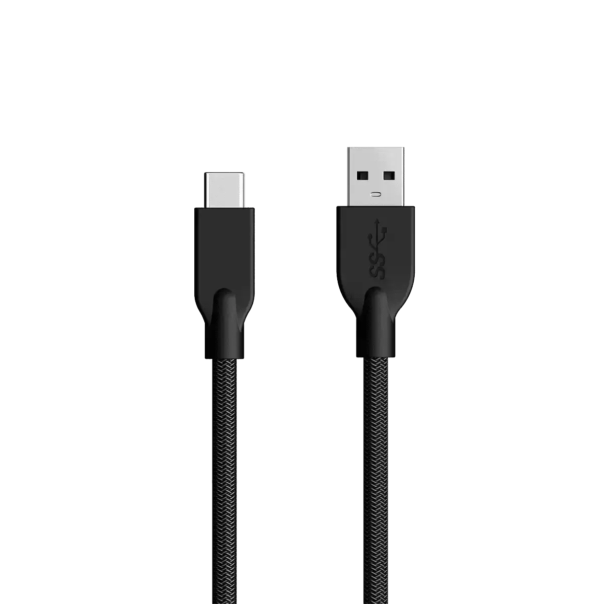 ACC-A2CC-3A, GENIUS Fast charging USB 3.0 1.5m, and sync a USB-C device from any USB-A charger, Black