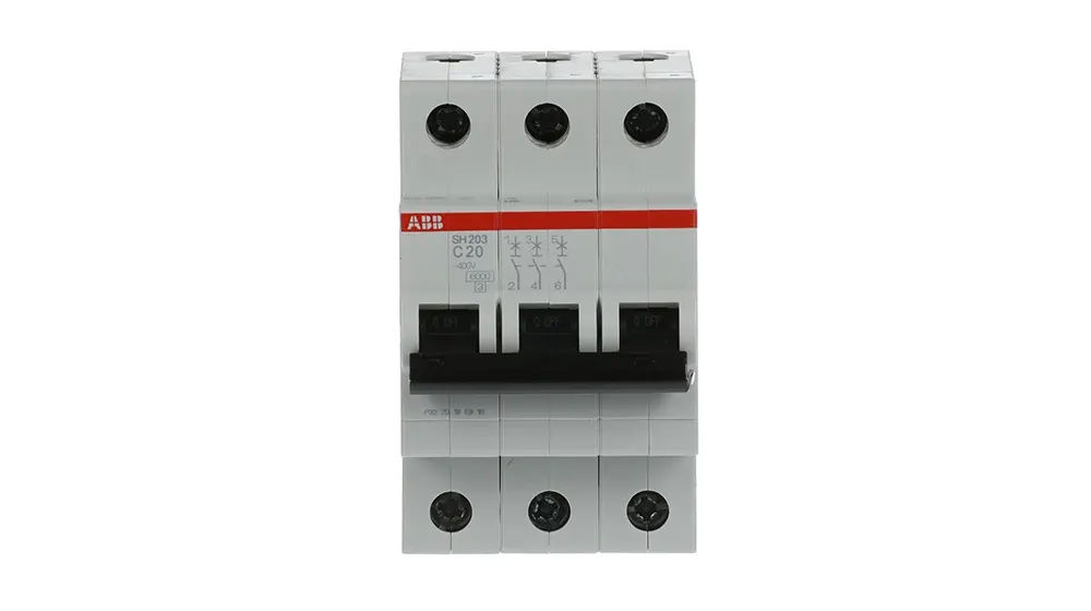 ავტომატური ამომრთველი - 20A 6KA 3P C, ABB SH203-C20