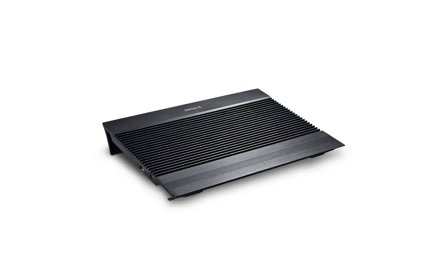 N8 BLACK, DEEPCOOL, Cooler, 17", on/off, 4 port usn HUB, 1000rpm, 140mm Fan x 2, 25.1 db, 94.7 CFM, 380x55x278, aluminum.