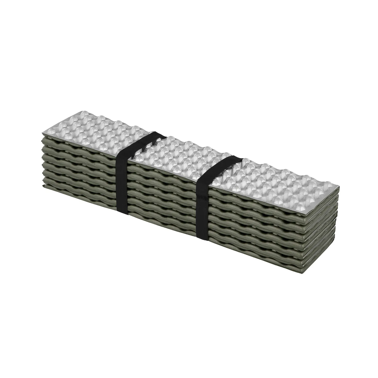 საკემპინგე აღჭურვილობა 2E Folding mat Base XT, foam, with heat-reflective coating, green