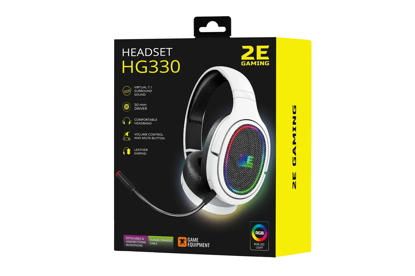 ყურსასმენი 2E GAMING Headset HG330 RGB USB 7.1 White