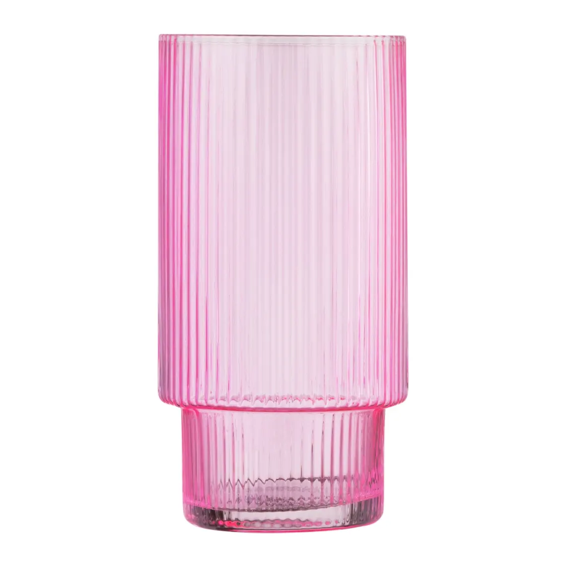 Ardesto Long glasses set, 380ml, 2pcs, glass, pink