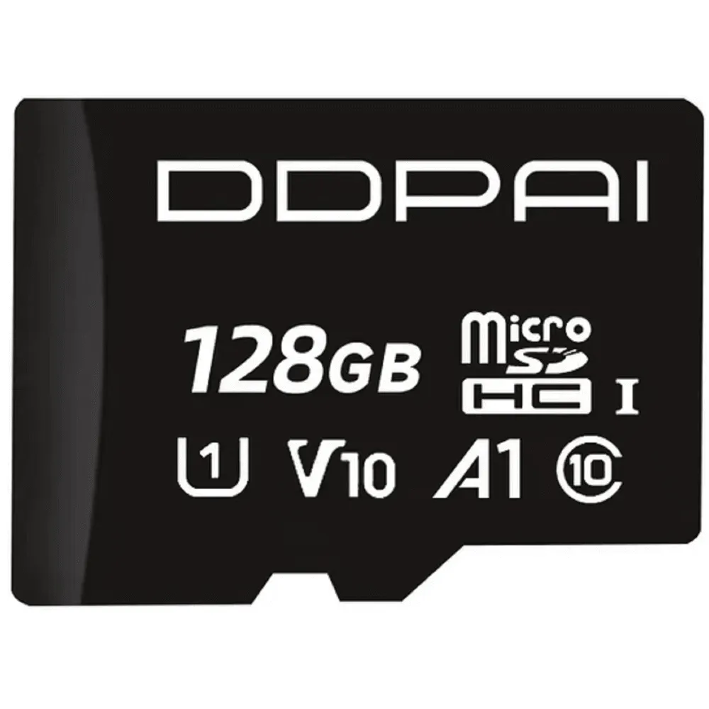 მეხსიერების ბარათი DDPAI 128GB, microSD, UHS-I C10, Black