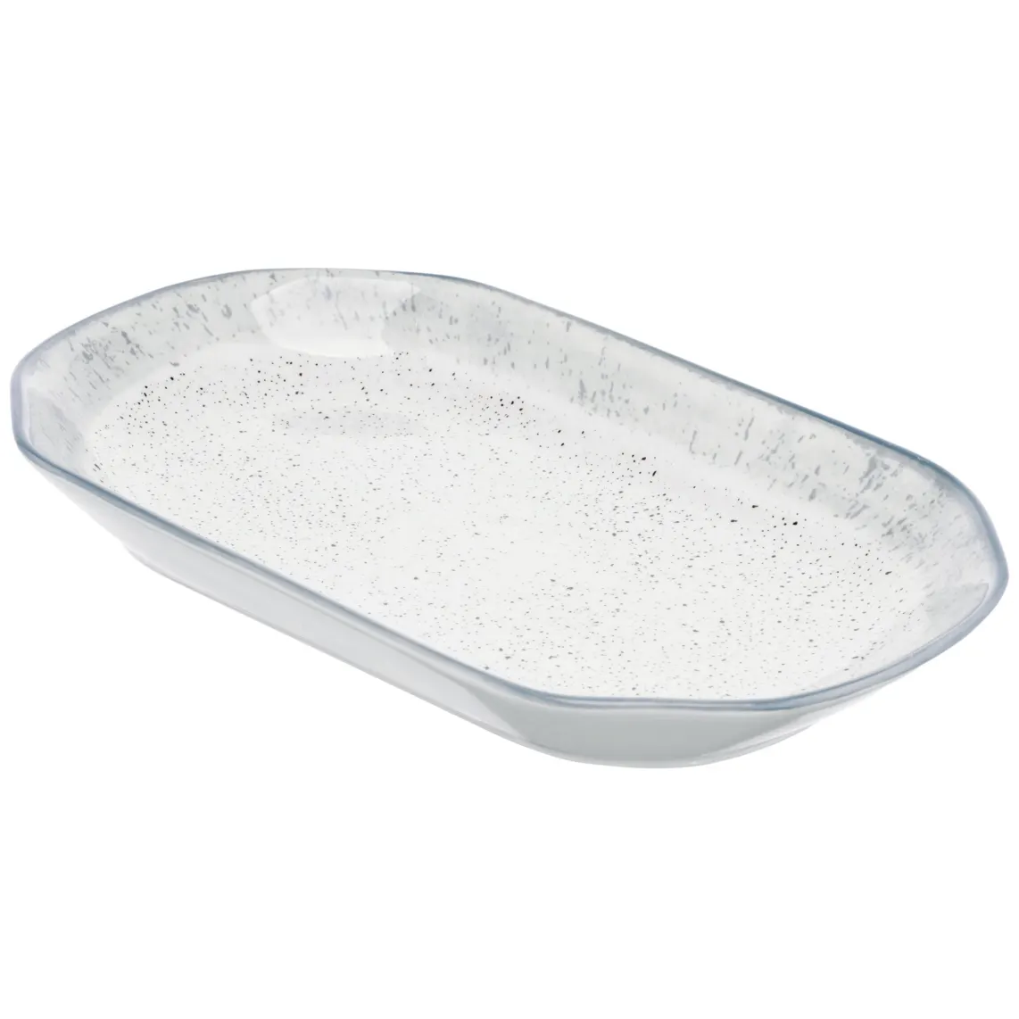 თეფში Ardesto Plate Siena, 32x18cm, porcelain, oval, white-gray