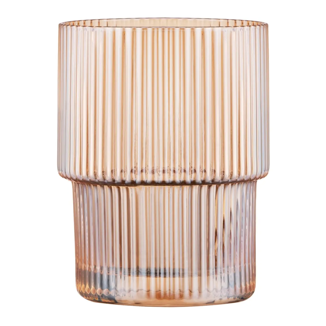 Ardesto Low glasses set, 200ml, 2pcs, glass, golden