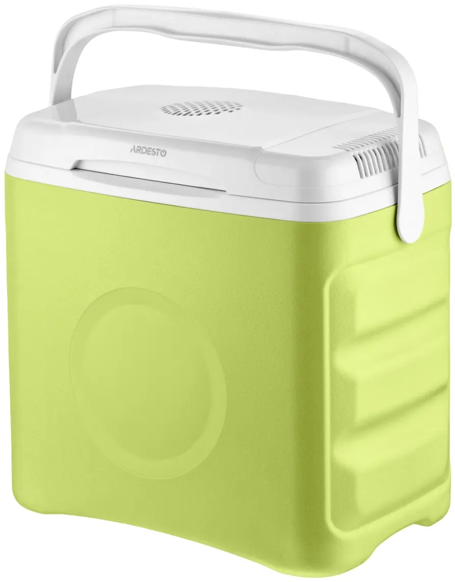 სამგზავრო მაცივარი ARDESTO travel refrigerator, 2in1, 29l, 220/12V, heating 55°C, cooling 18-20°C, USB port, 5kg, light green