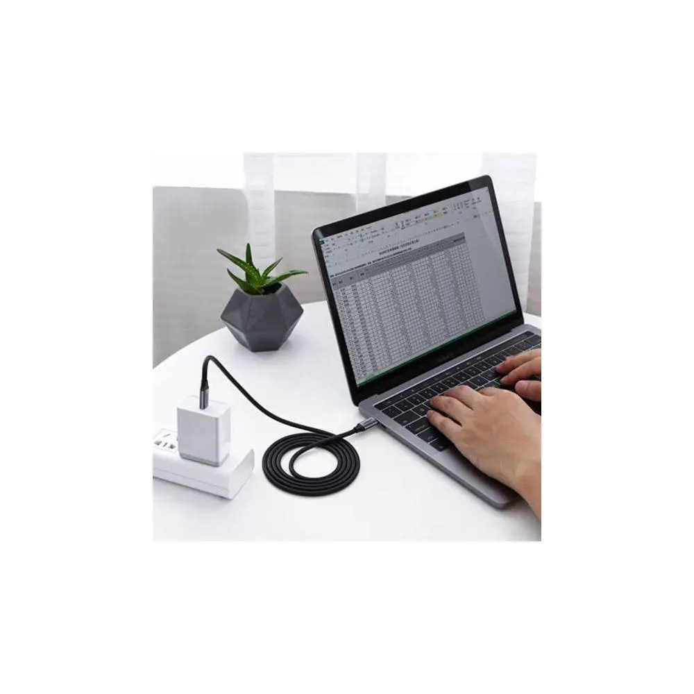 USB კაბელი UGREEN US161 (50751), USB 3.1 Type-c To Type-c Cable, Video Data Cable, 1.5m, Black