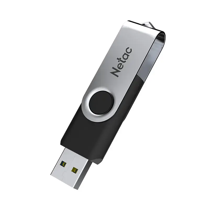 NETAC, U505, 128GB, USB3.2, ABS+Iron, Black+Silver