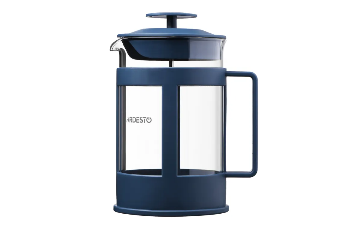 ჩაიდანი ARDESTO French press Fresh, 800 ml, blue, plastic, glass