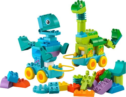 კონსტრუქტორი LEGO DUPLO Town 3in1 Dinosaurs on Wheels 10451
