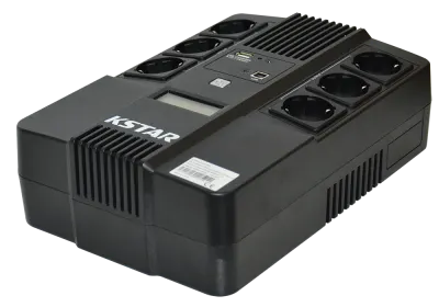 უწყვეტი კვების წყარო (UPS) - 600VA/360W, ეკრანით, KSTAR KS-AiO600
