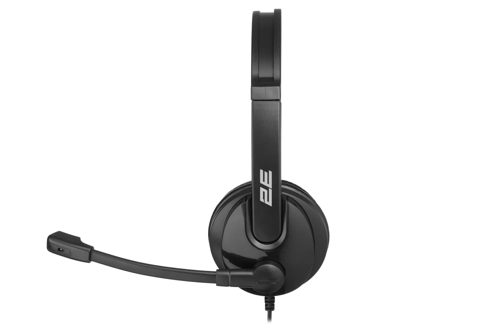2E PC headset stereo On-ear CH12 mini-jack, omni-mic, 1.2m, black
