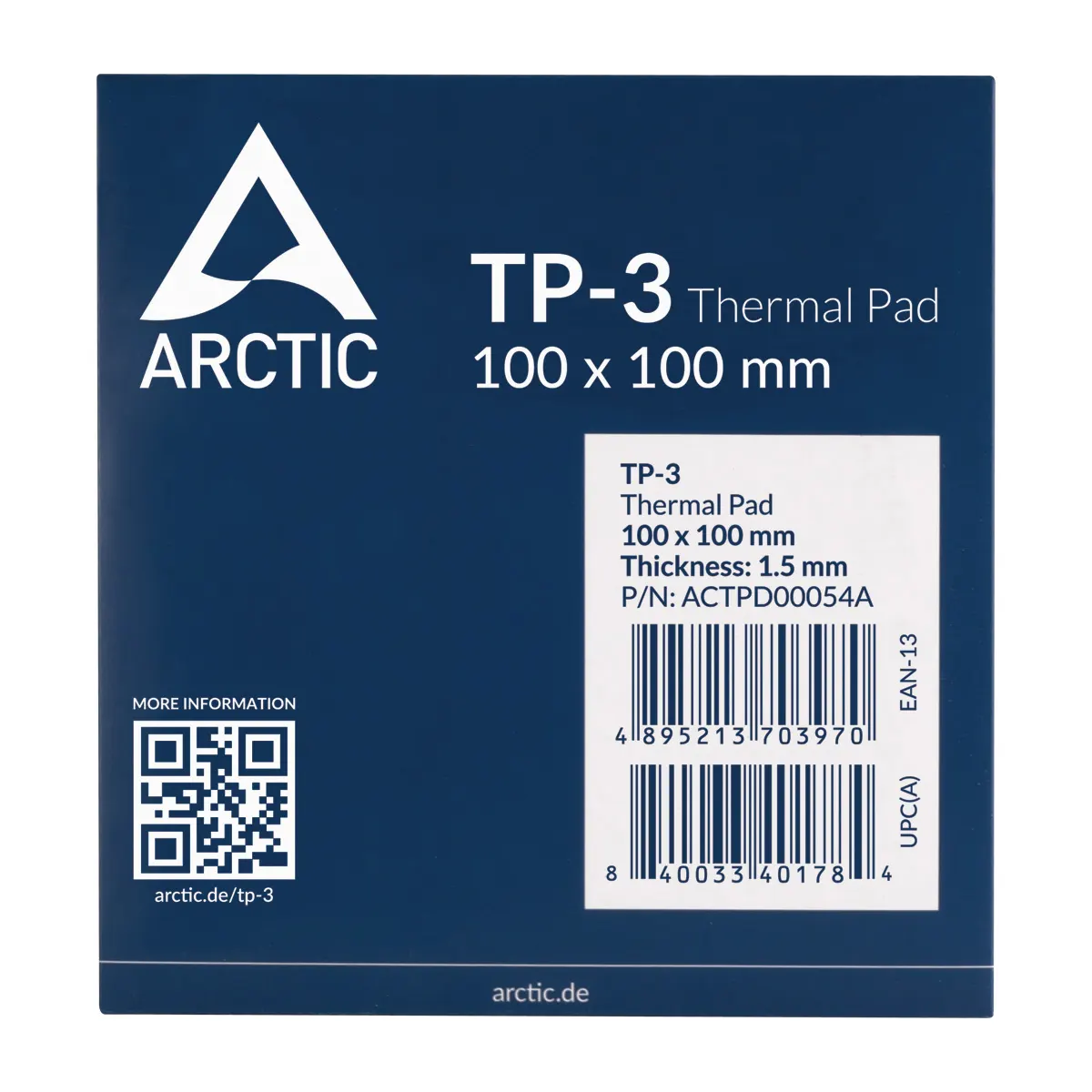 თერმოპასტა Arctic Thermal Pad 100x100x1.5mm