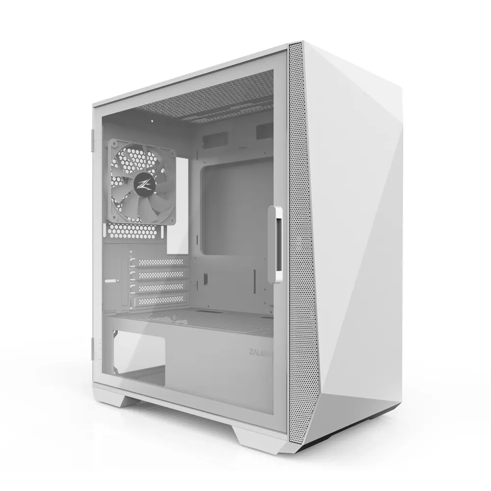 ქეისი Zalman Z1 ICEBERG, MidT, 1xUSB2.0,2xUSB3.0, 3x120mm, TG (side panel), without PSU, white
