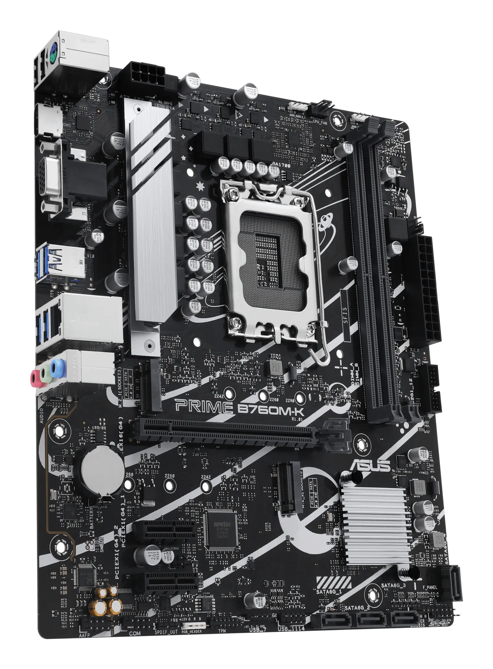 დედაპლატა ASUS Motherboard PRIME B760M-K s1700 B760 2xDDR5 M.2 HDMI D-Sub mATX