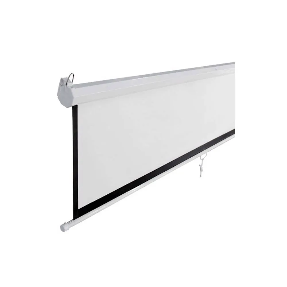 პროექტორის ეკრანი ALLSCREEN MANUAL PROJECTION SCREEN 221X125CM HD FABRIC CWP-100169