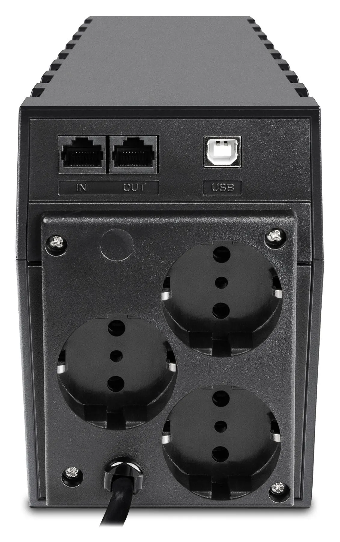 POWERCOM, RPT-600A, 600VA/360W, Line-Interactive, Automatic internal bypass, Black