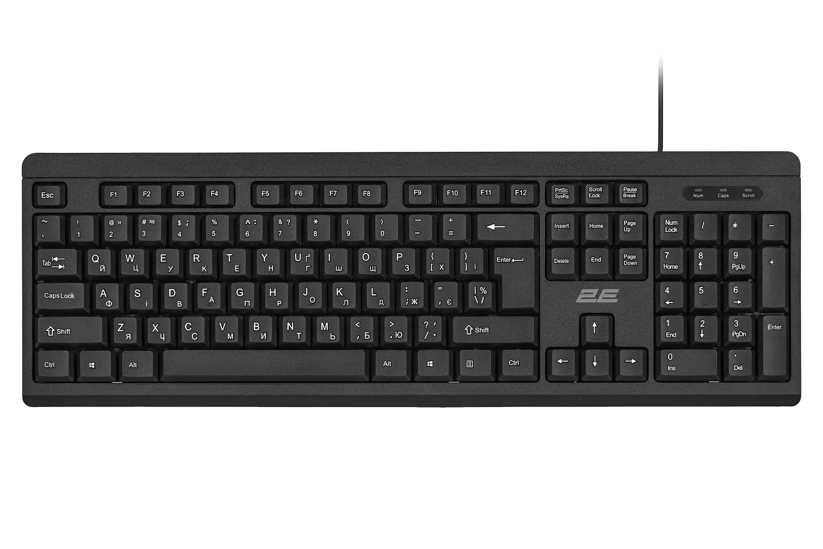 კლავიატურა-მაუსი 2E Combo keyboard and mouse MK401 USB-A, EN/UK, black