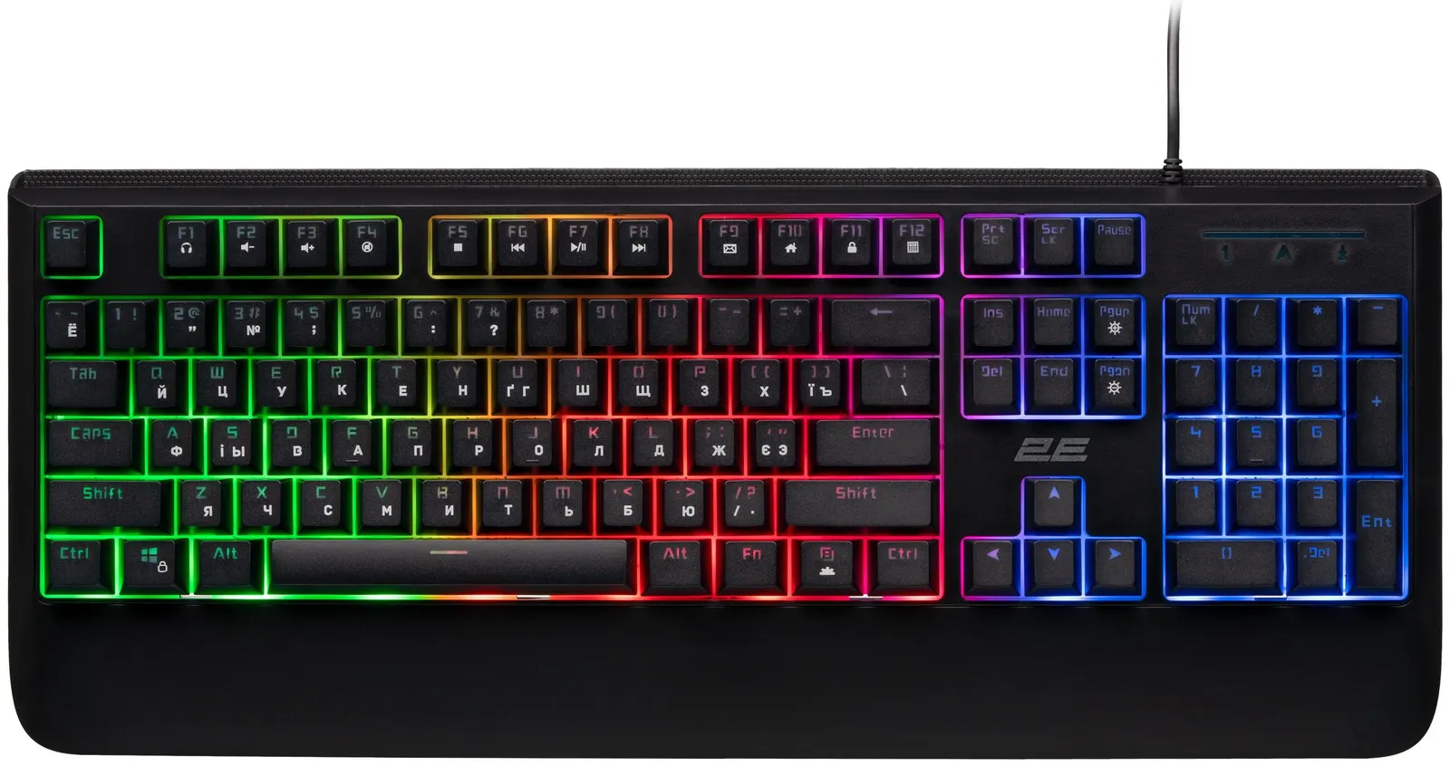კლავიატურა 2E GAMING Keyboard KG325 LED USB Black Ukr