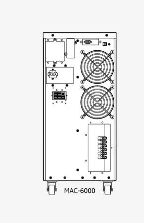 POWERCOM, MAC-6K, 6000W, Online, Automatic and manual internal bypass, Black.