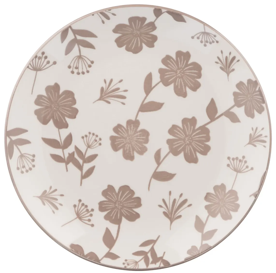 თეფში Dessert plate ARDESTO Ravenna, 19cm, porcelain, white-beige