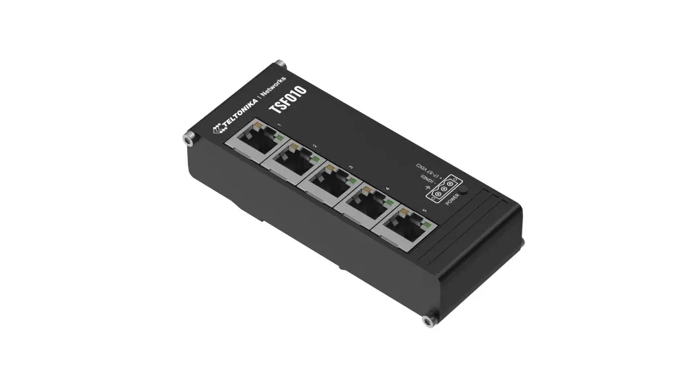 Flat Industrial Switch 5 x 100 ports, Teltonika TSF010