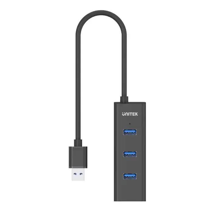 Y-3089, UNITEK 4-in-1 USB3.0 4-Port Hub, Black