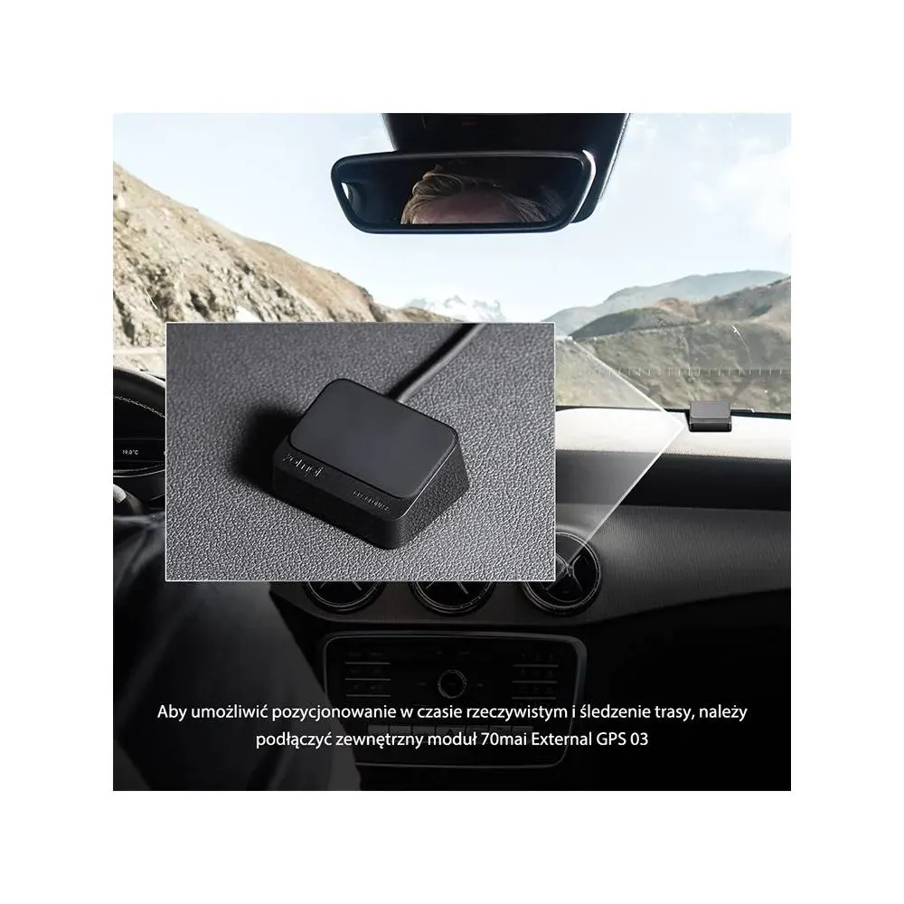 მანქანის ვიდეო რეგისტრატორის მოდული Xiaomi 70mai GPS03, GPS Module, 2m, Black