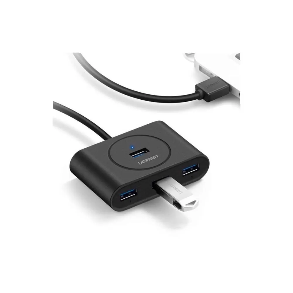 UGREEN CR113 (20291) NEW USB 3.0 4 Ports Hub with 2.0 OTG Black 1M