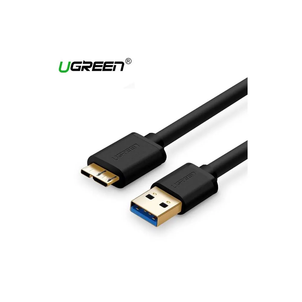 Micro USB კაბელი UGREEN US130 (10840) USB 3.0 A Male to Micro-B Male USB 3.0 Cable 0.5m (Black)