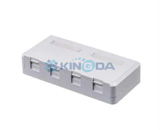 ქსელის კოლოფი KD-WP07-A, Kingda, Surface box,4 x ports,with keystone jack