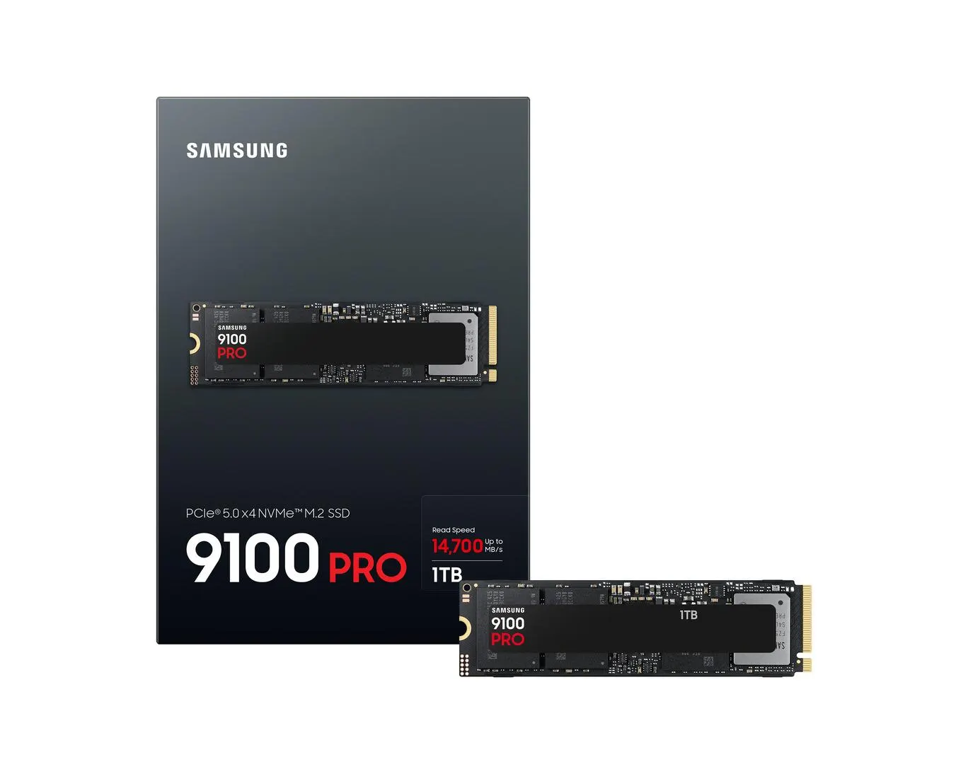 SAMSUNG, 9100 PRO NVMe™ M.2 SSD 1TB, M2 SSD, 2280, PCIe® 5.0