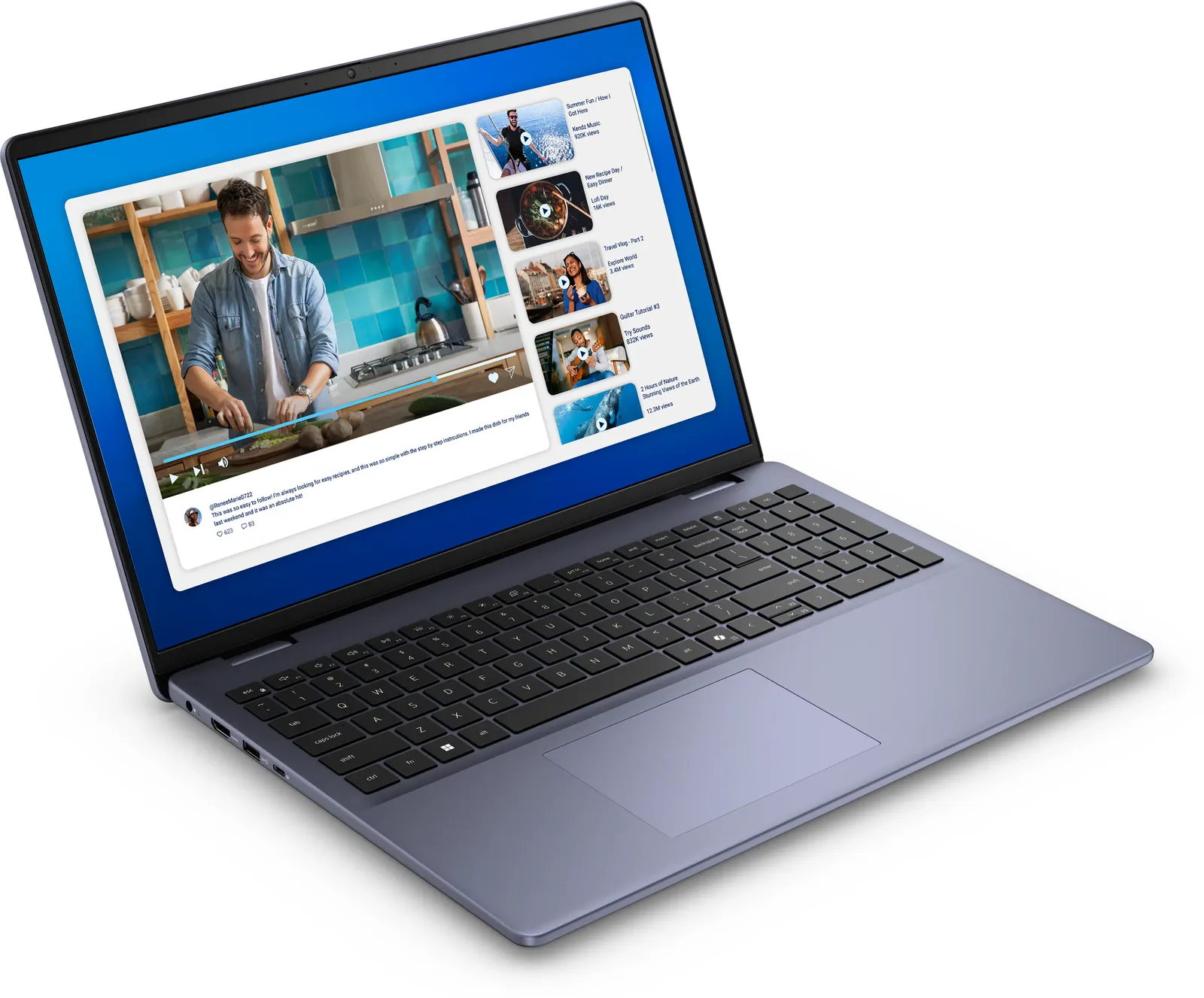 Dell 16 DC16251/Core 7-150U/16GB/512GB SSD/Intel Graphics/FgrPr/WLAN + BT/16" FHD+/Backlit ENG Kb/Silver/4 Cell/65W/Ubuntu/3Ywr